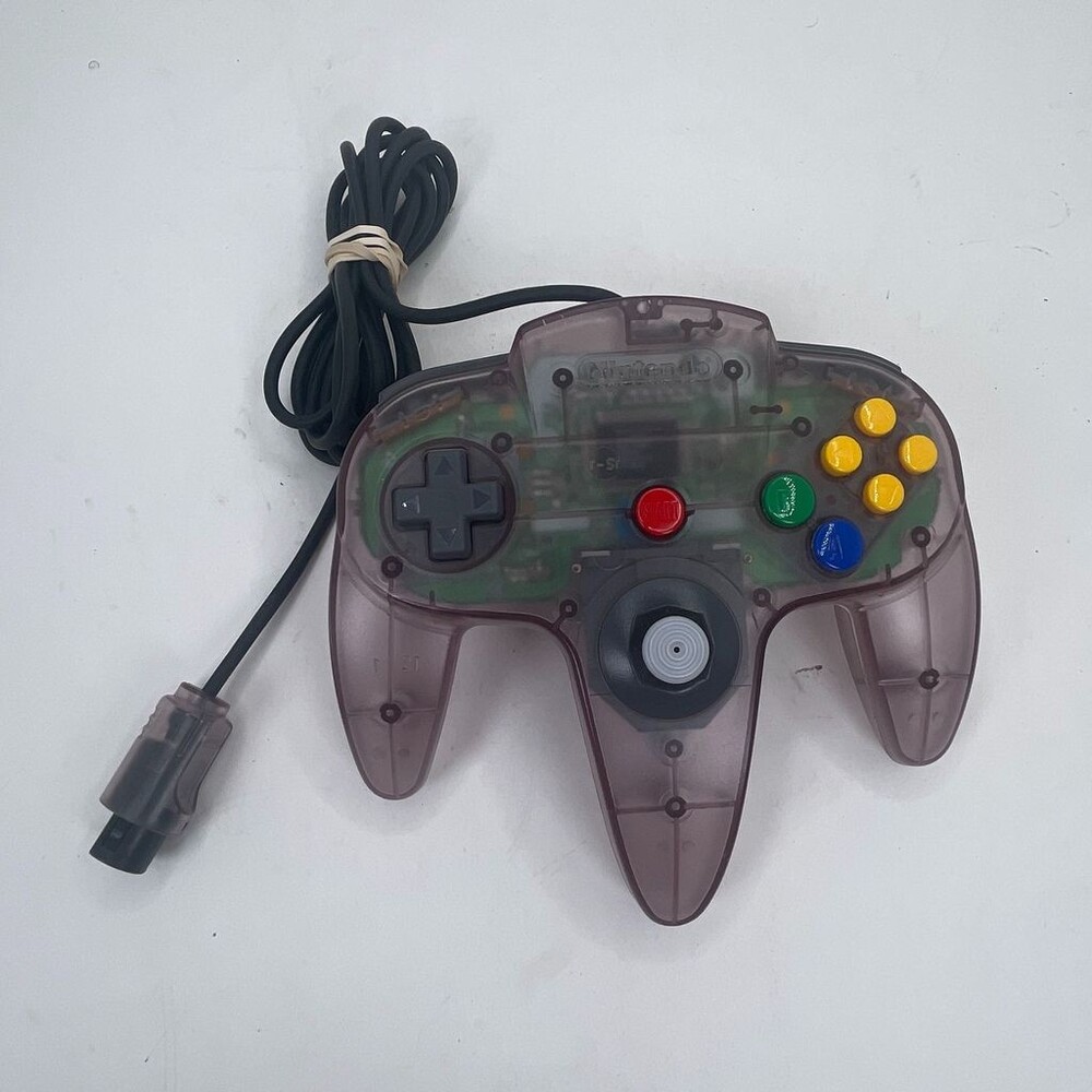 OEM N64 Atomic Purple Translucent Nintendo 64 Wired Controller Loose 7/10 Stick